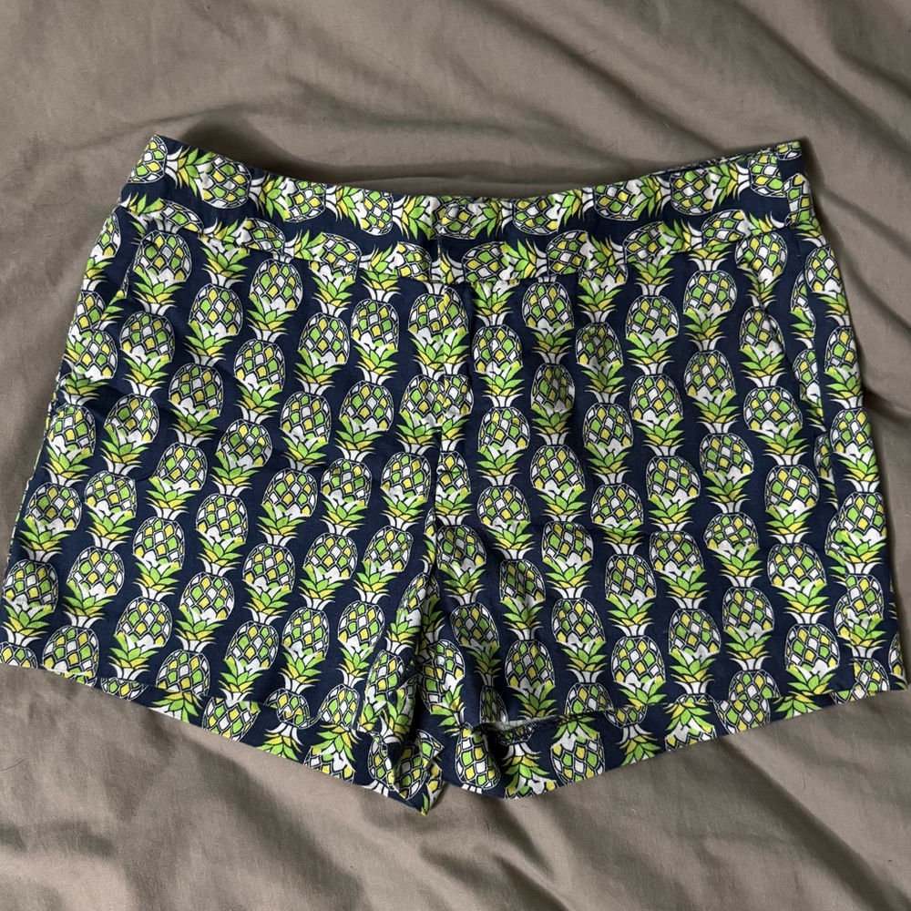 Banana Republic Navy and Green High Waist Shorts
